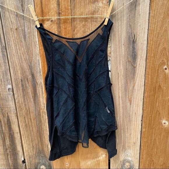Free People Ginger Cutwork black top XS - Picture 8 of 13